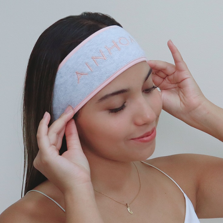Skincare Headband Grey