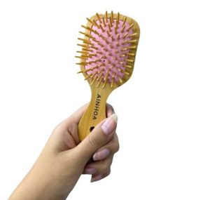 Mini Hair Brush Rosado